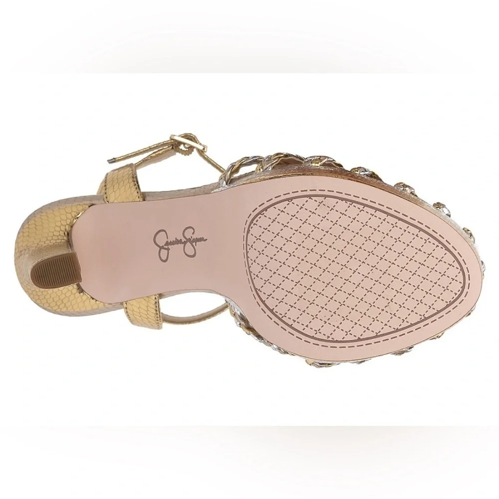 NEW Jessica Simpson Inaia Platform Sandals, Gold, Black & Orange Available, 9.5